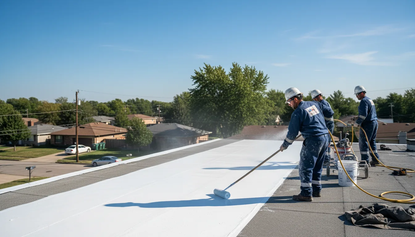 Commercial roof coating in Pleasant Lake, MI near me